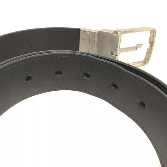 624246AP (S3) Louis Vuitton Belt Infini Ceinture 90cm Mens Black Leather - Picture 6 of 8